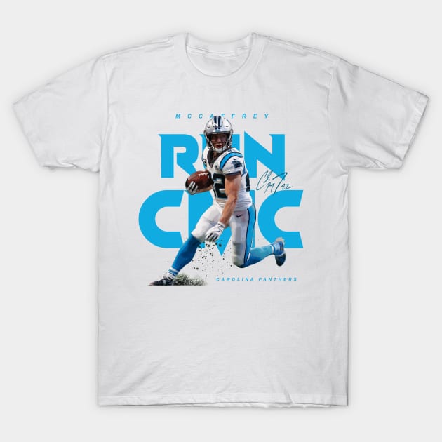 Christian Mccaffrey T-Shirt by Juantamad